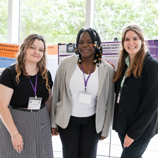 Students showcase their findings at a research and innovation festival.