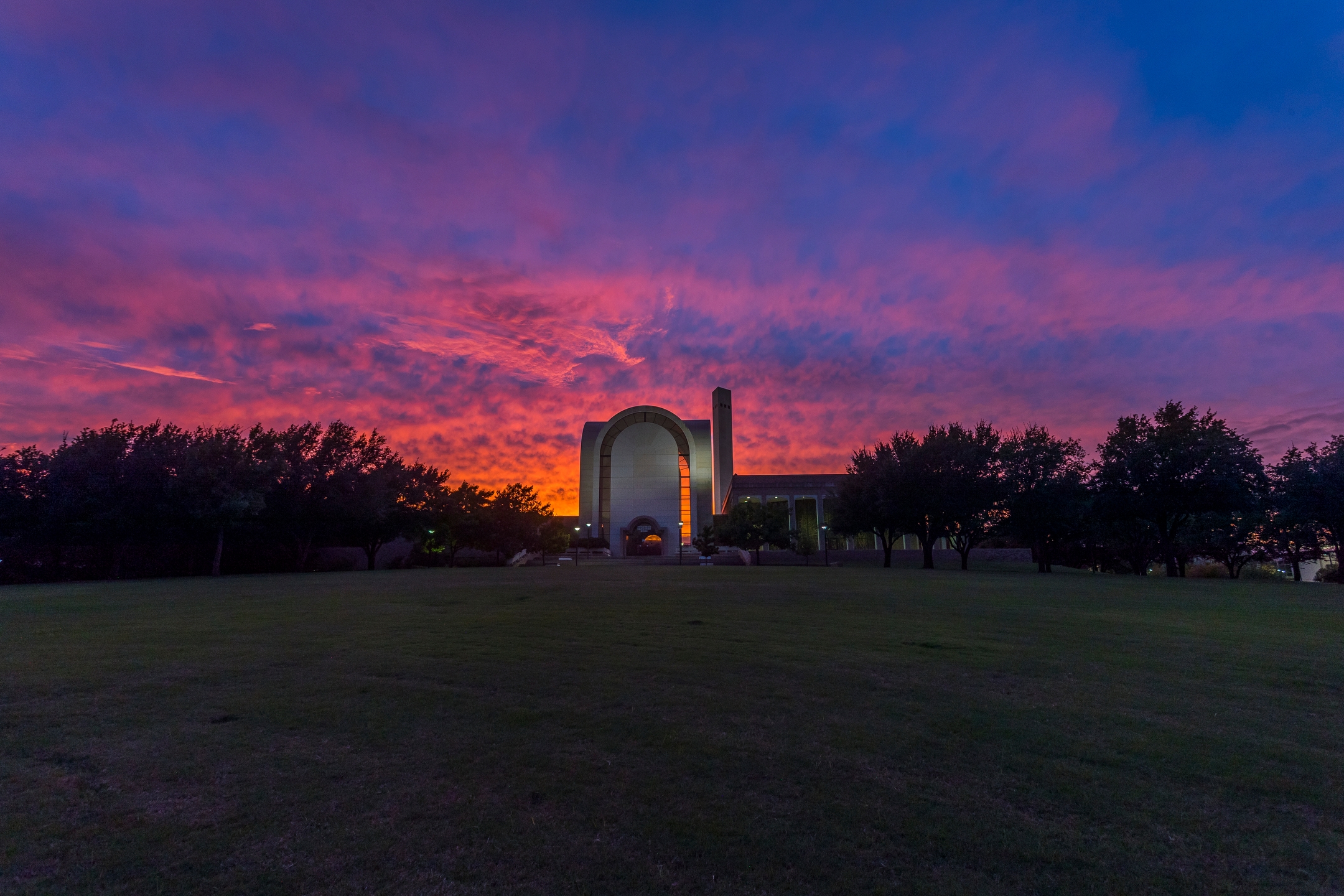 A sunset view at ACU