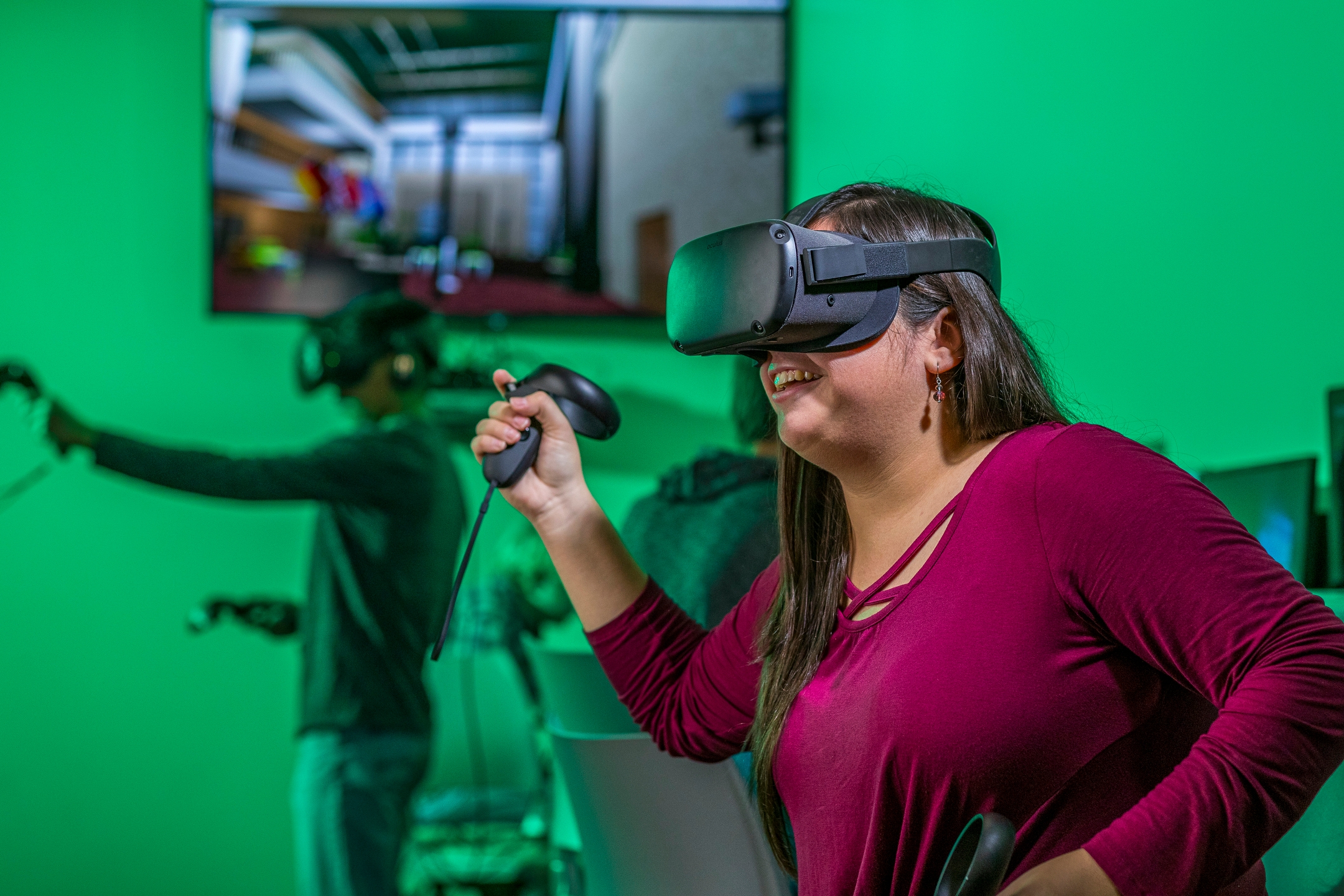 Student using Virtual Reality