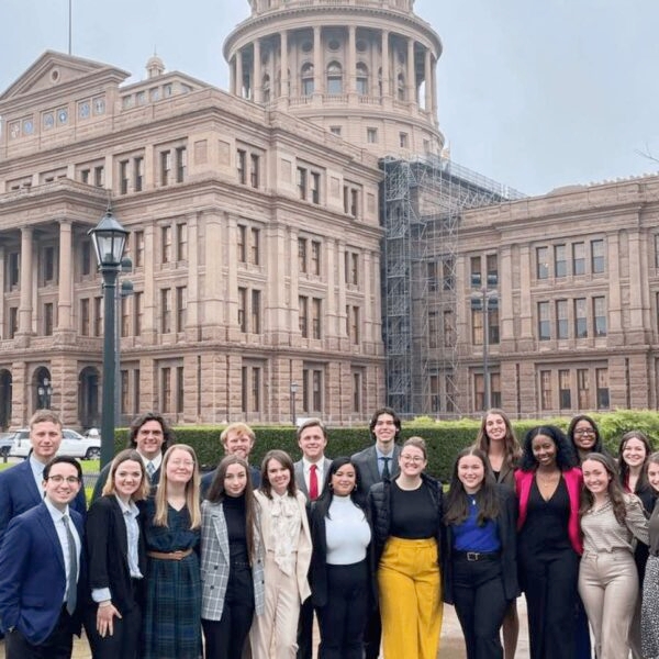 Students in the Advanced Reporting class in the Department of Journalism and Mass Communication collaborated with the Pope Fellows from the Department of Political Science and Criminal Justice in Austin, Texas.