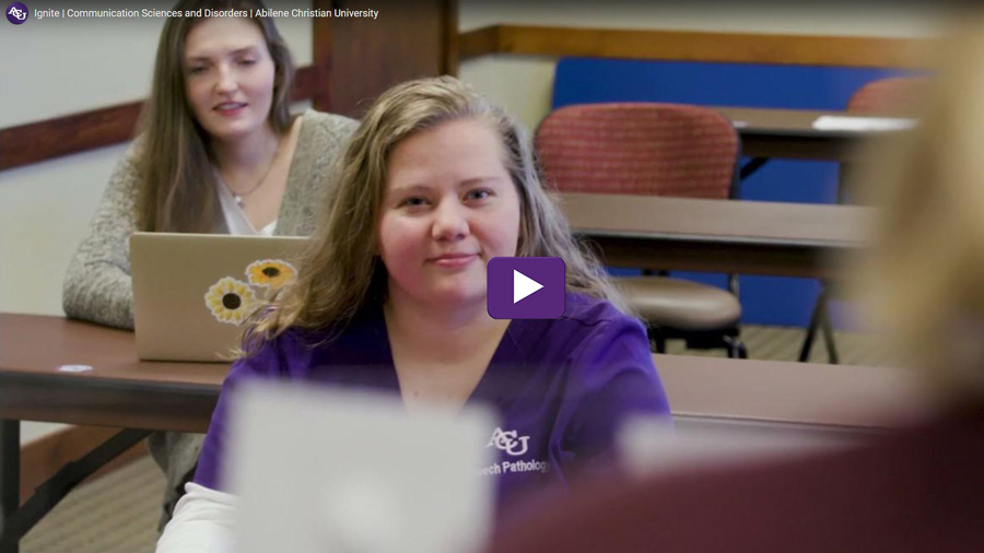 Video overview for ACU's Communication Sciences and Disorders program 