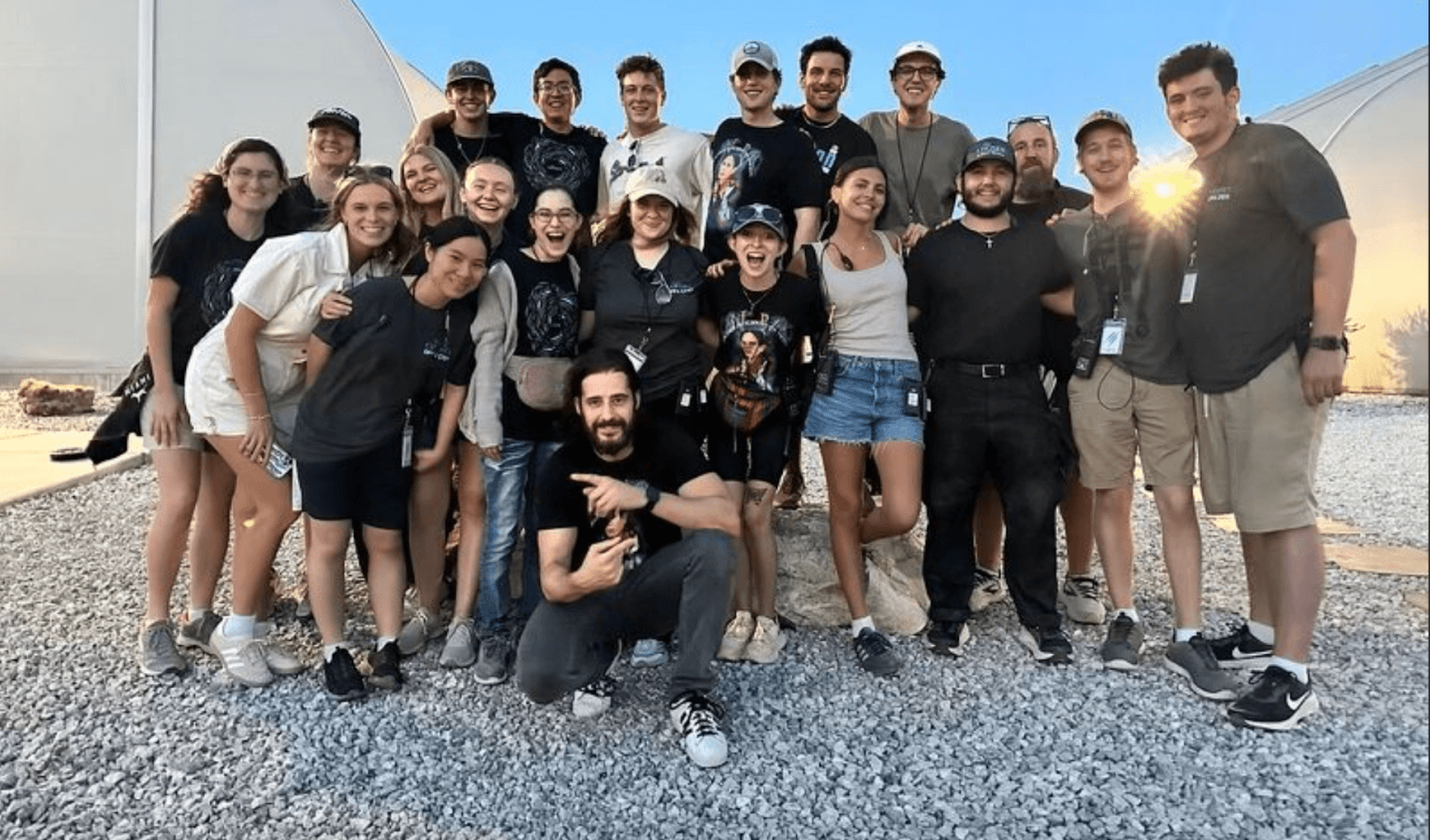 a group of students standing together during chosen tv series internship