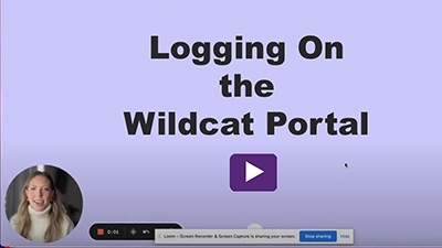 Video - Logging into your Wildcat Portal