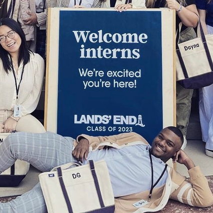 Recent ACU graduate Devon Grey completed a graphic design internship at Lands' End this summer and then took a full-time role with the company.