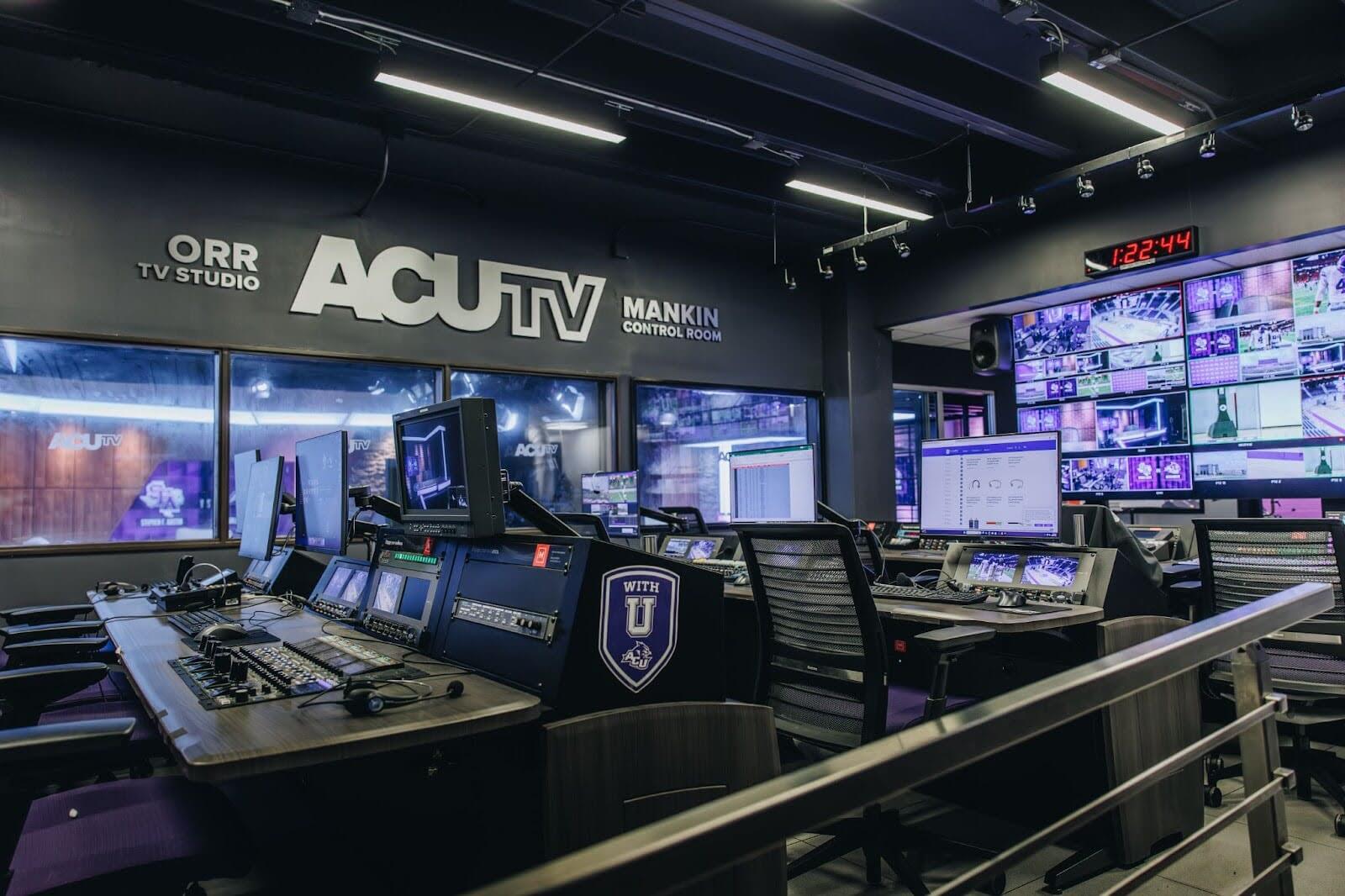 ACU TV studio.