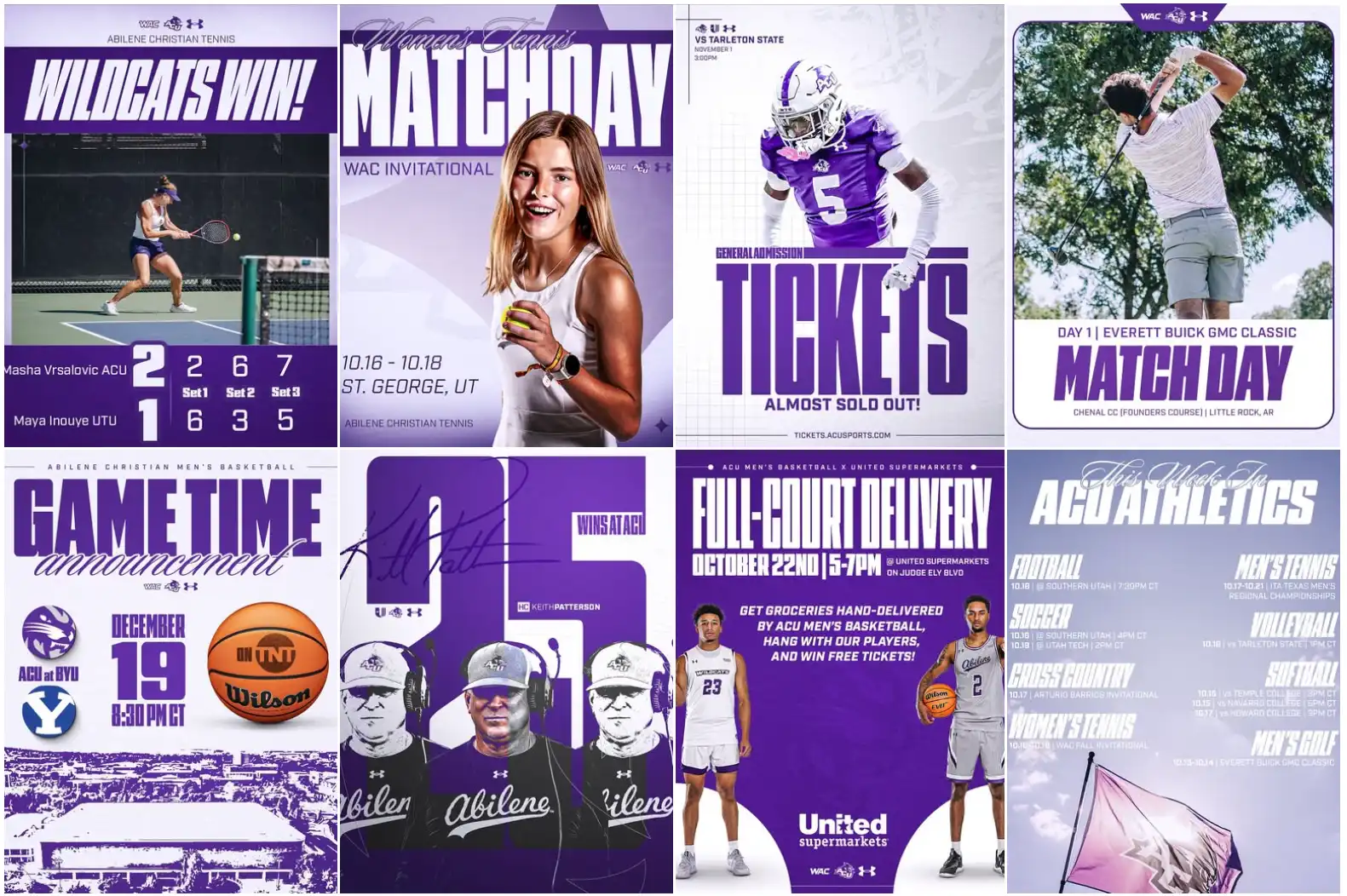 A screenshot of Athletics' Instagram feed.