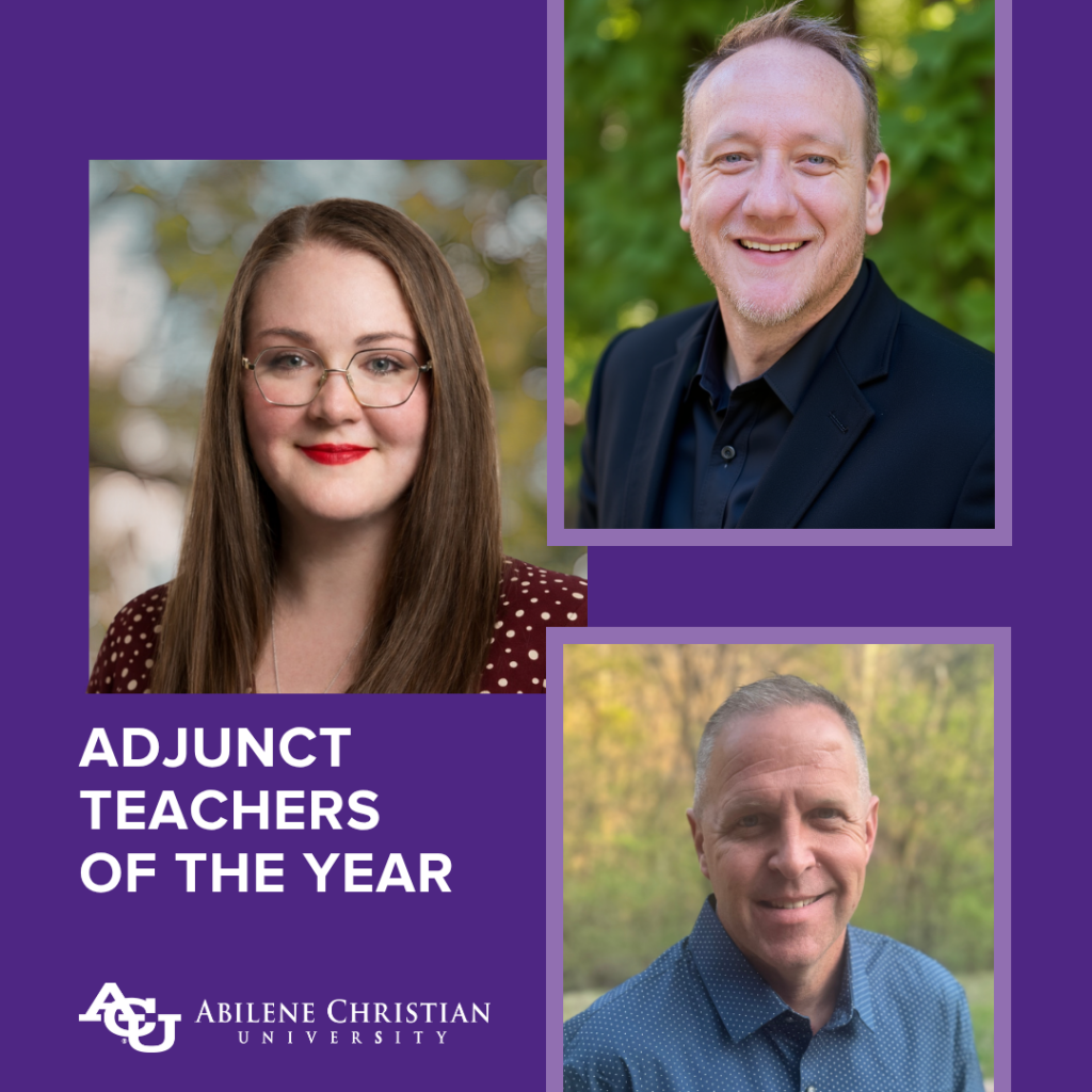 Graphic image with all the adjunct teachers of the year