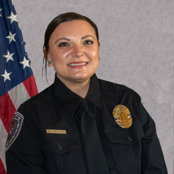 ACU PD police officer amanda white portrait.