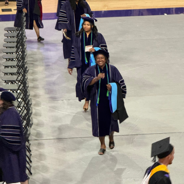 Dr. Tanya Tucker at her graduation. 