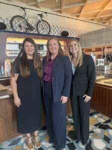 Dr. Rachel Team with Amanda Real and Casey Westmoreland.