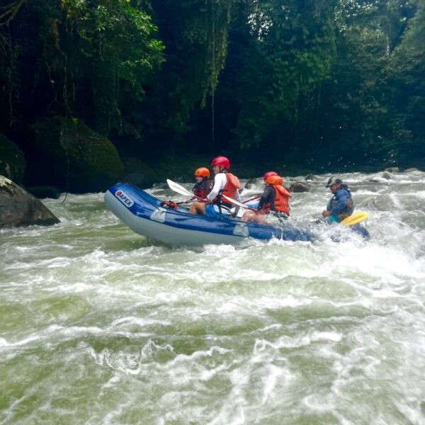 Rising Scholars students white water rafting in Costa Rica.